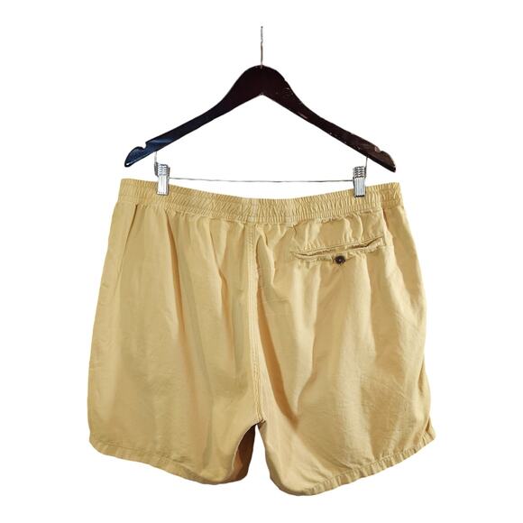 Bonobos 7" Flat Front Drawstring Club Shorts in Mustard Preppy Casual Men's L - Picture 4 of 7